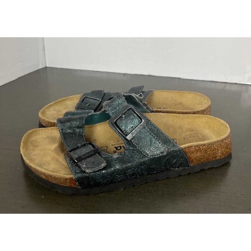 Birkenstock Betula 8 women's, 6‎ men's two strap sandals  Green comfort shoes